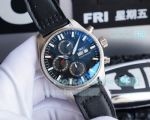 Swiss Replica IWC Big Pilot Watch SS Blue Dial 43mm